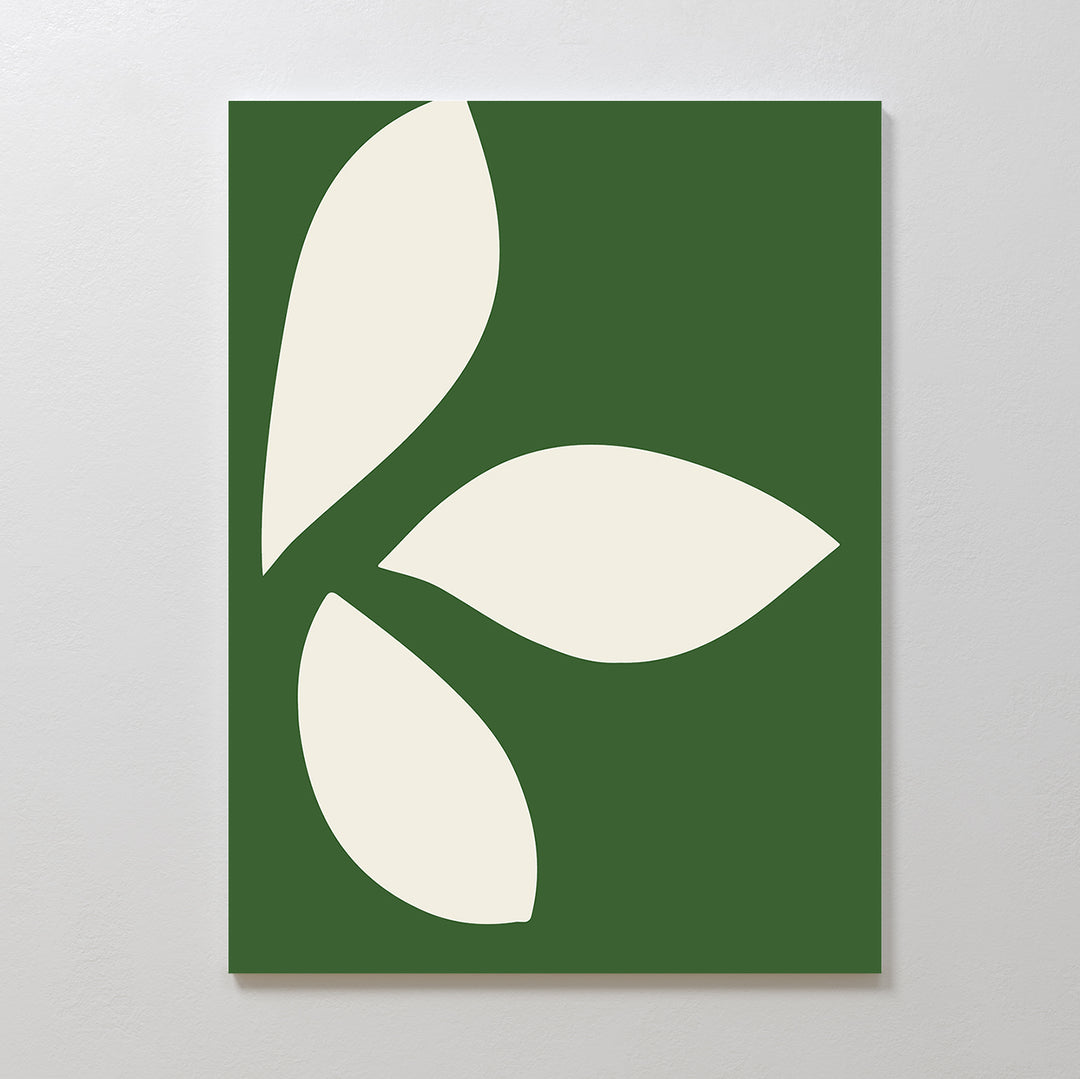 Leaf Silhouette Abstract Canvas Art