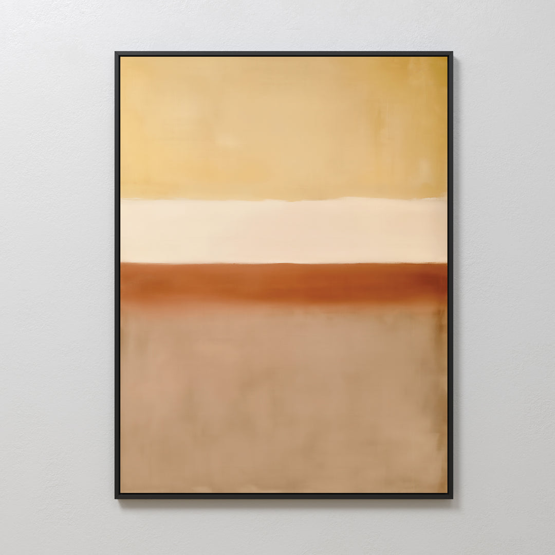 Sand Gradient Abstract Canvas Art