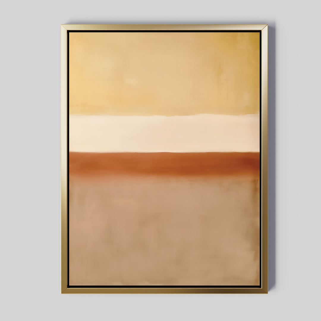 Sand Gradient Abstract Canvas Art