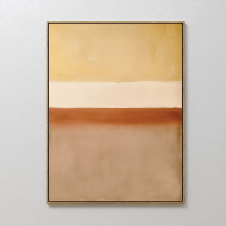 Sand Gradient Abstract Canvas Art