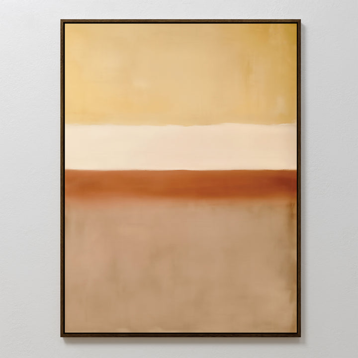 Sand Gradient Abstract Canvas Art