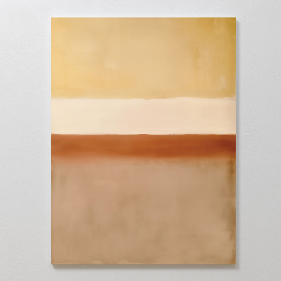 Sand Gradient Abstract Canvas Art