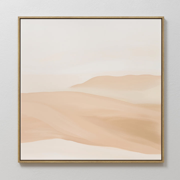 Sandy Horizons Abstract Canvas Art