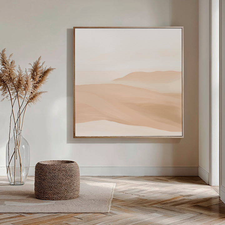 Sandy Horizons Abstract Canvas Art