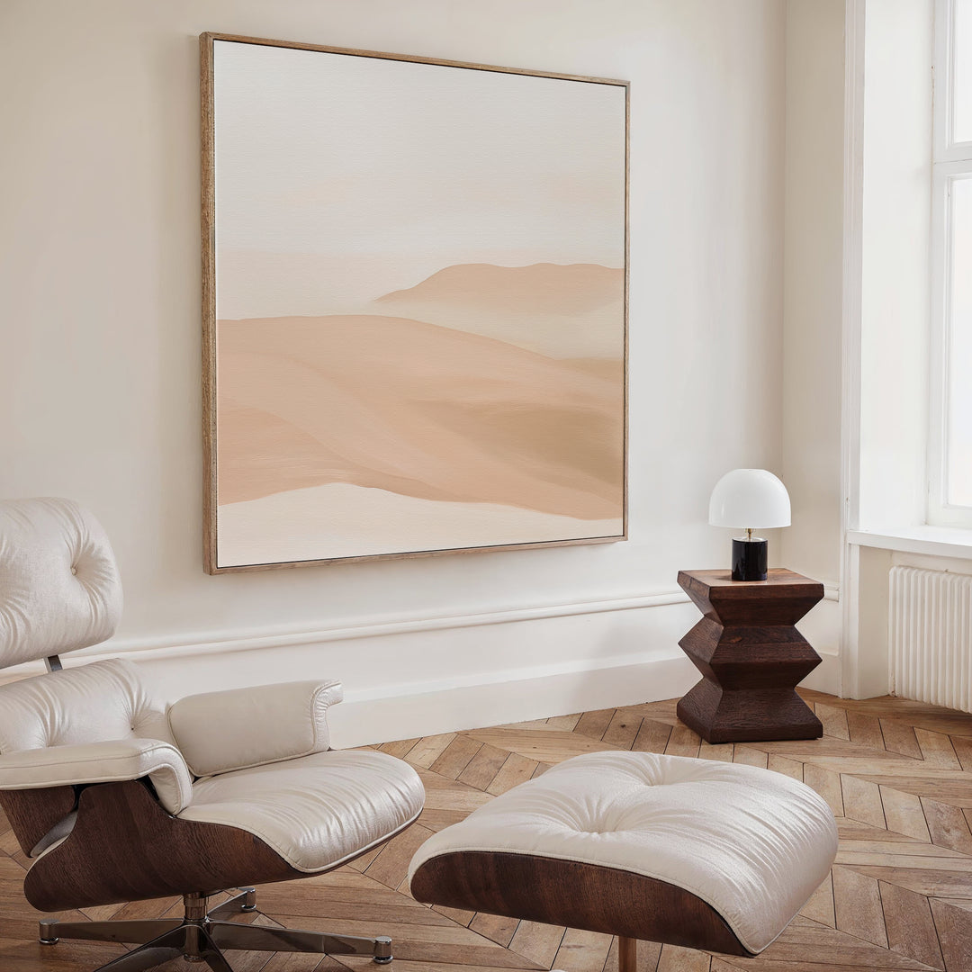 Sandy Horizons Abstract Canvas Art