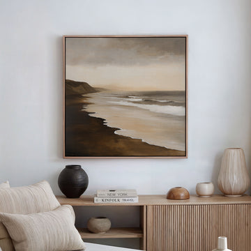 Sandy Shoreline Canvas Art – Nordic Park