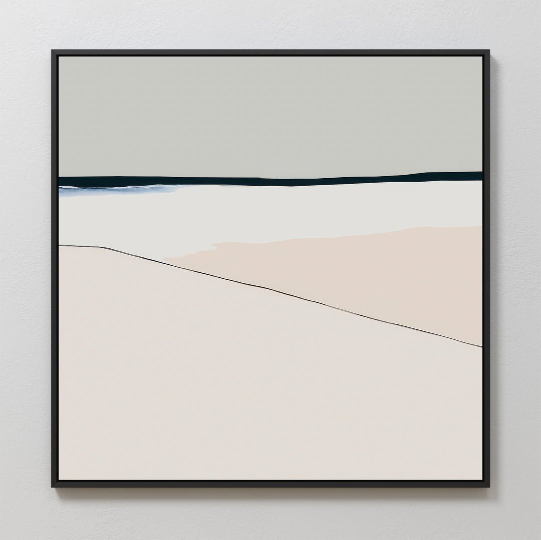 Sapphire Lines Abstract Canvas Art