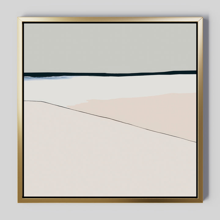 Sapphire Lines Abstract Canvas Art