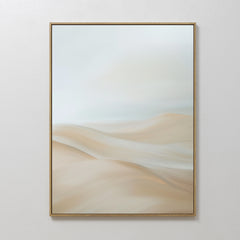 Vertical — Serene Peaks Abstract Canvas Art