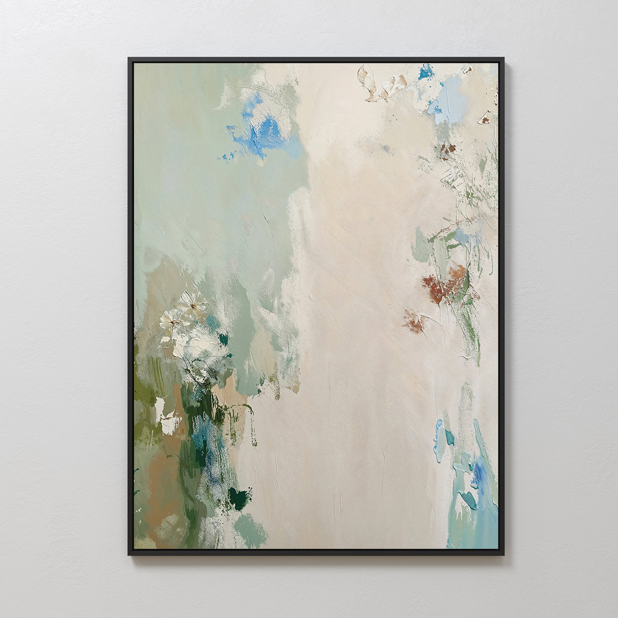 Serenity Garden Abstract Canvas Art – Nordic Park