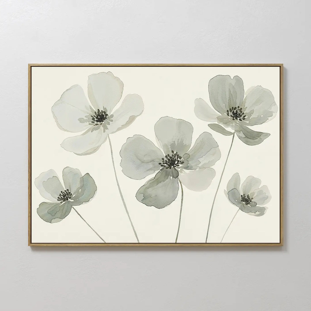 Snow Petal Canvas Art