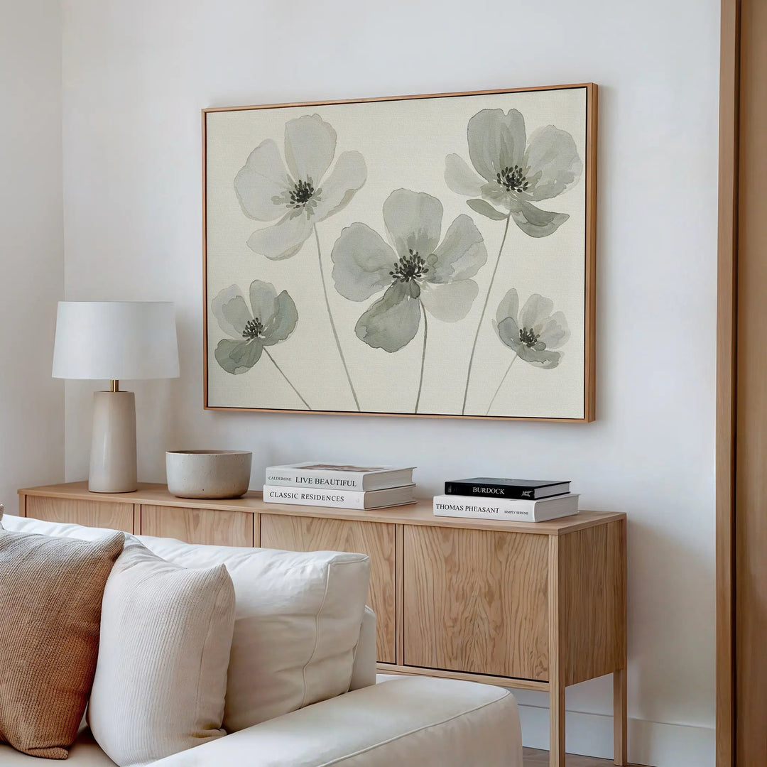 Snow Petal Canvas Art