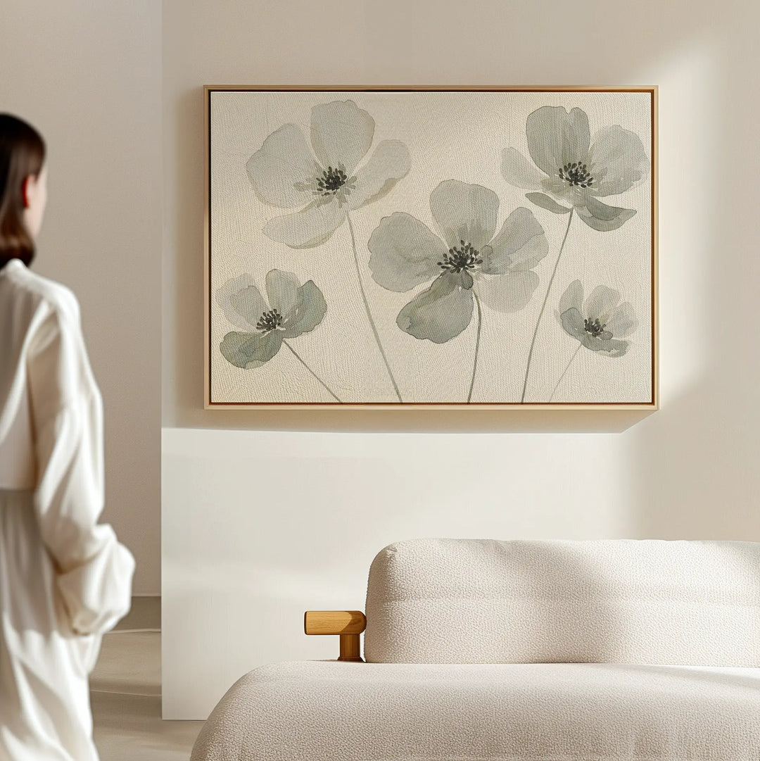 Snow Petal Canvas Art