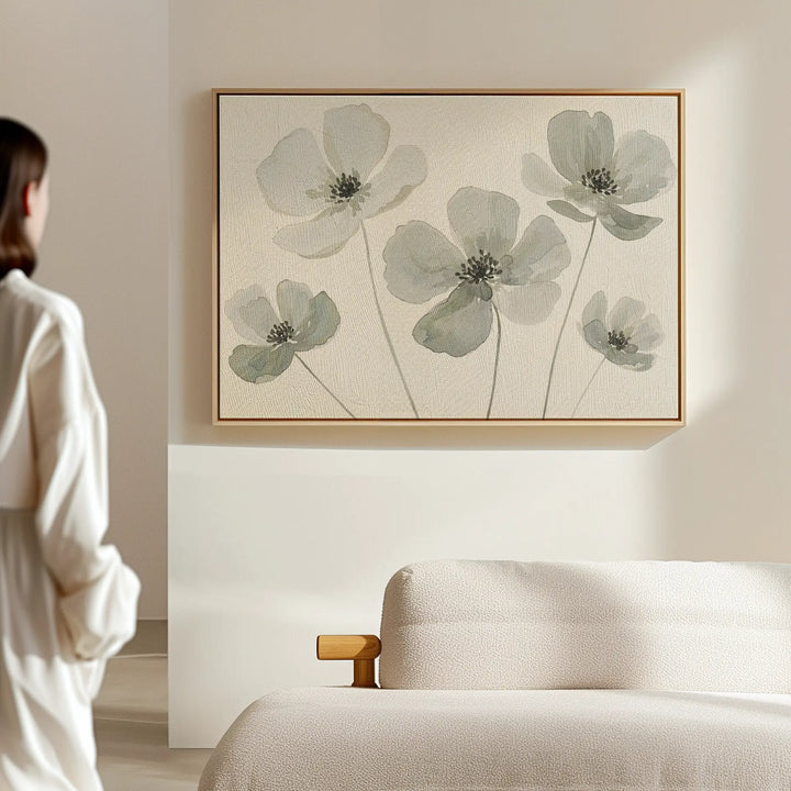 Snow Petal Canvas Art