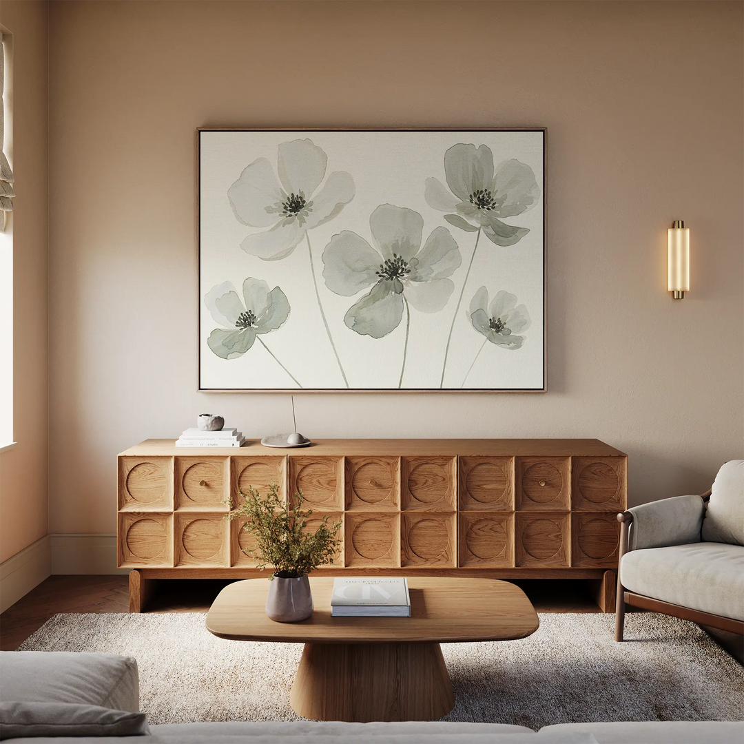 Snow Petal Canvas Art