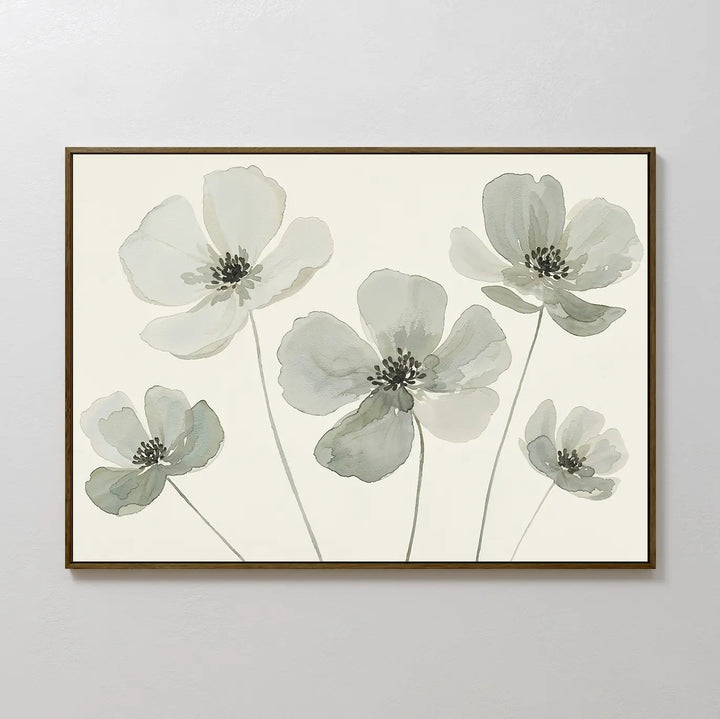 Snow Petal Canvas Art