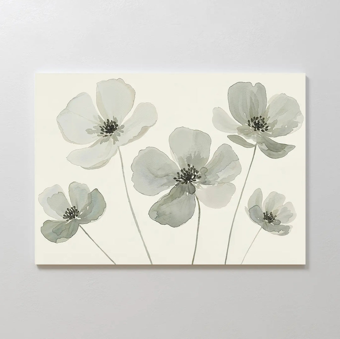 Snow Petal Canvas Art
