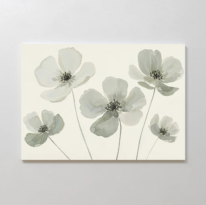 Snow Petal Canvas Art