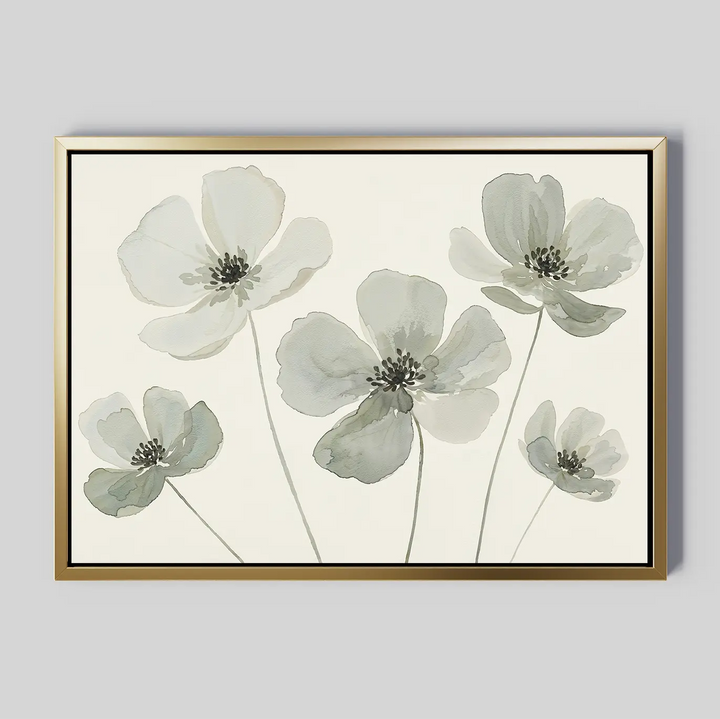 Snow Petal Canvas Art