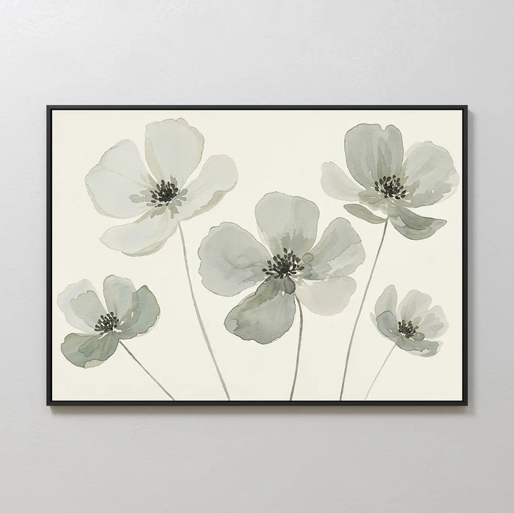 Snow Petal Canvas Art
