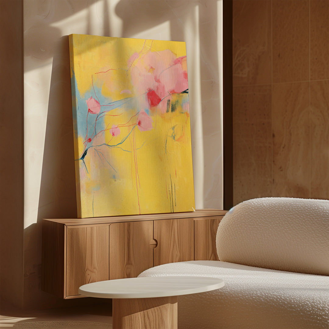 Soft Bloom Abstract Canvas Art