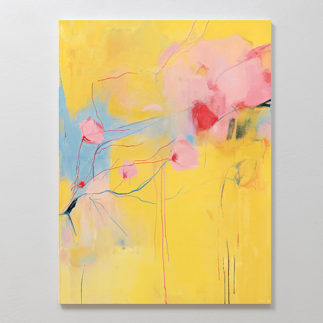 Soft Bloom Abstract Canvas Art