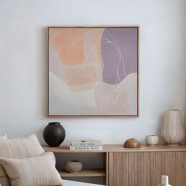 Soft Patterns Abstract Canvas Art