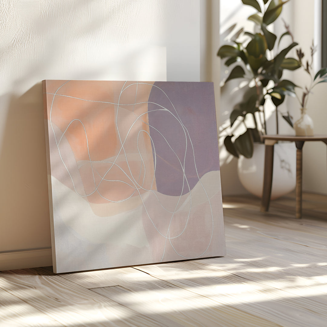 Soft Patterns Abstract Canvas Art