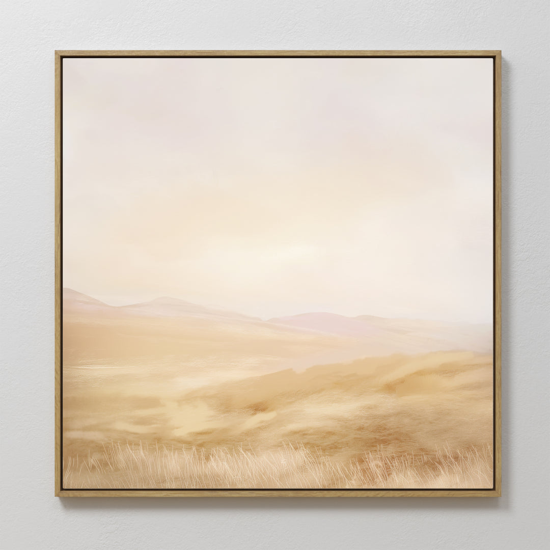 Sunlit Meadows Abstract Canvas Art