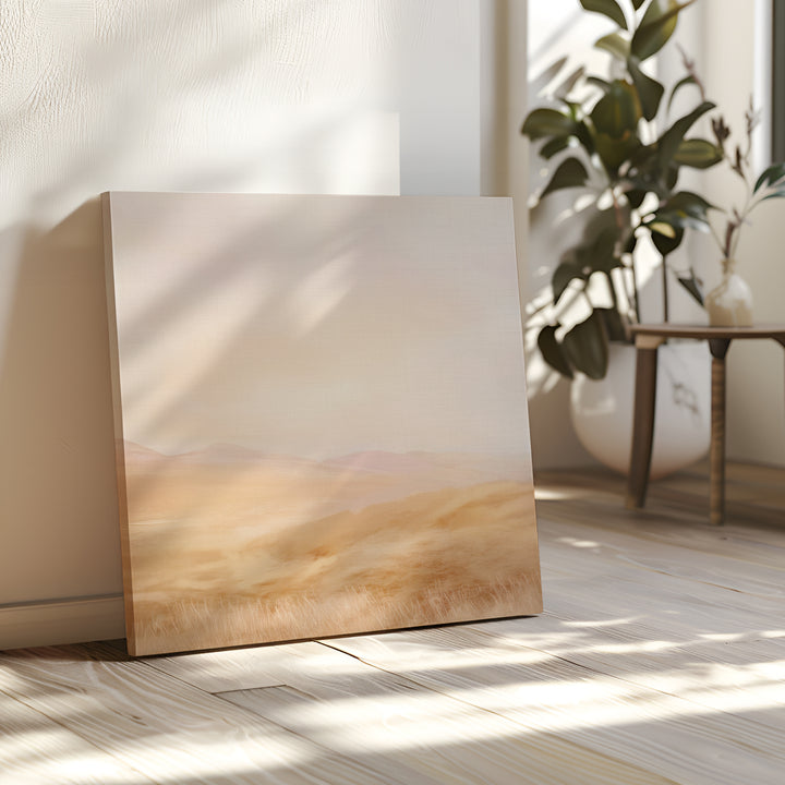 Sunlit Meadows Abstract Canvas Art