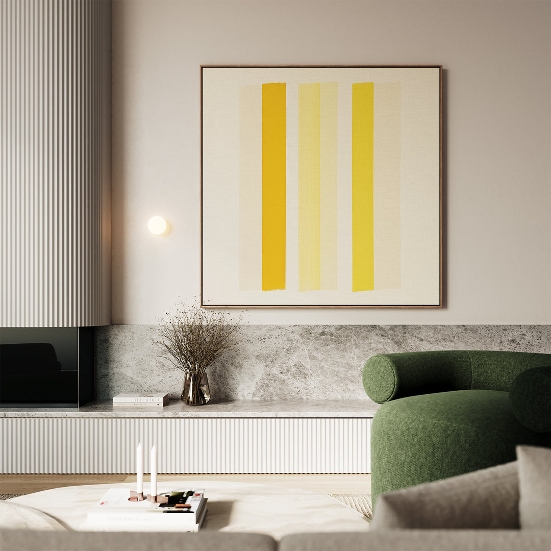 Sunny Stripes Canvas Art