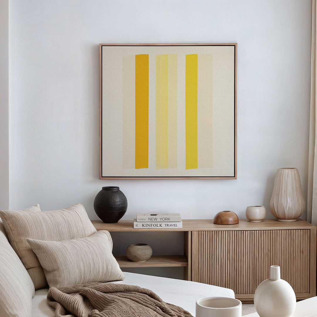 Sunny Stripes Canvas Art