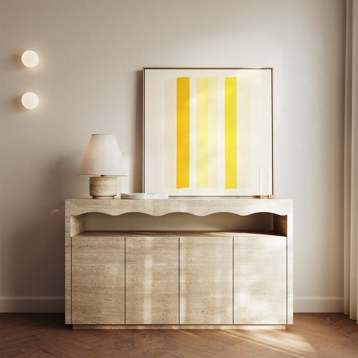 Sunny Stripes Canvas Art