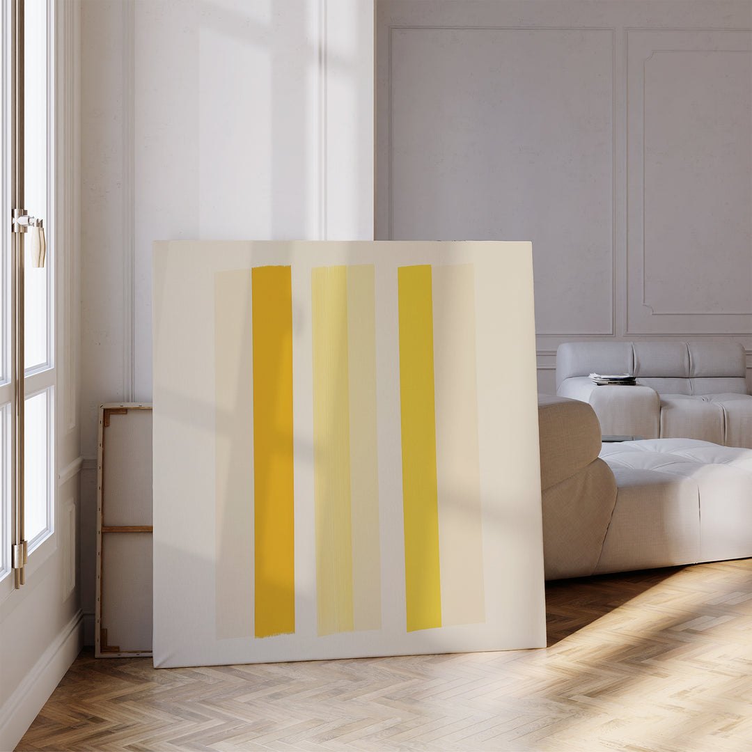 Sunny Stripes Canvas Art