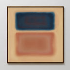 The Sunset Vapor Canvas Art features two rectangles in a striking composition, making it ideal abstract wall art for modern interiors.