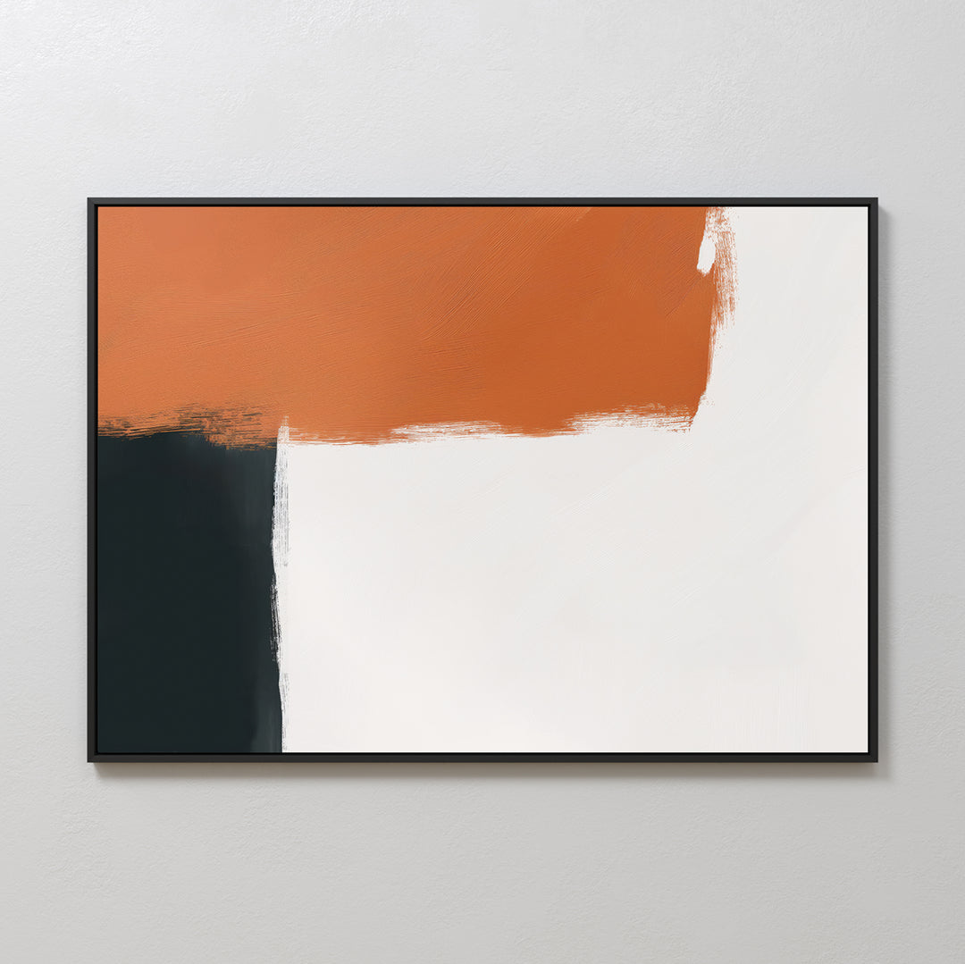 Terracotta Edge Abstract Canvas Art