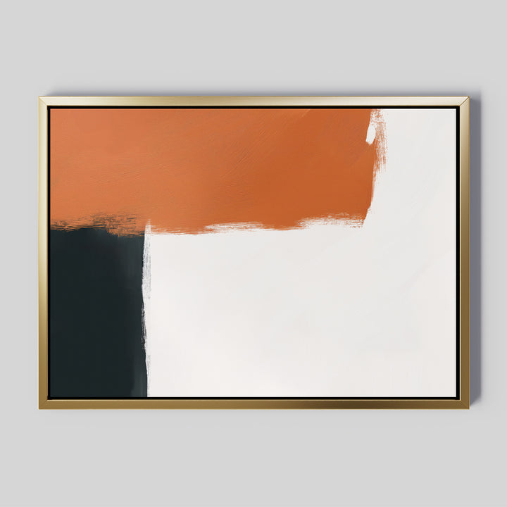 Terracotta Edge Abstract Canvas Art