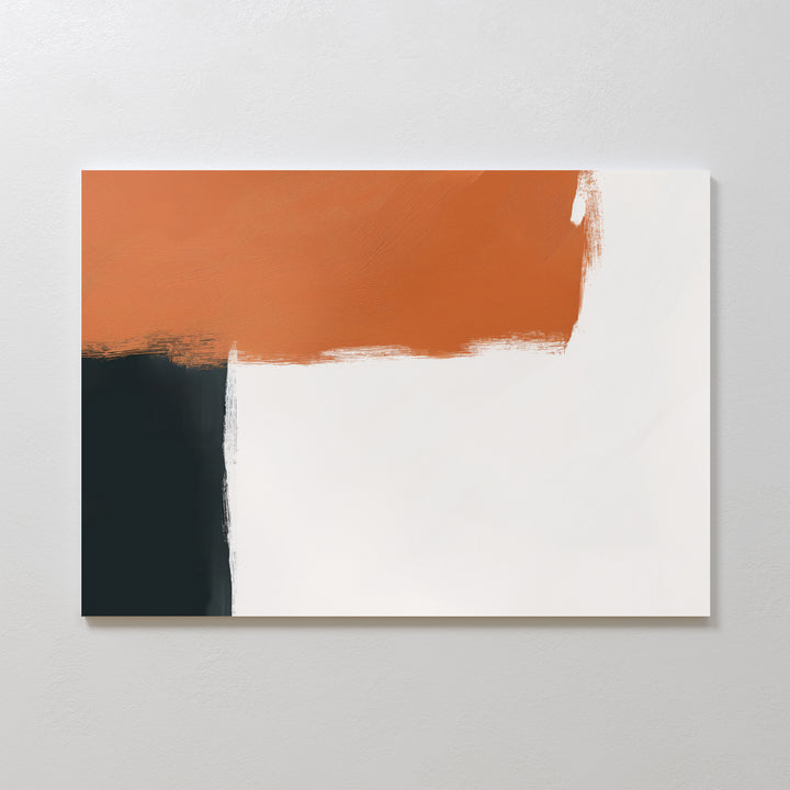 Terracotta Edge Abstract Canvas Art