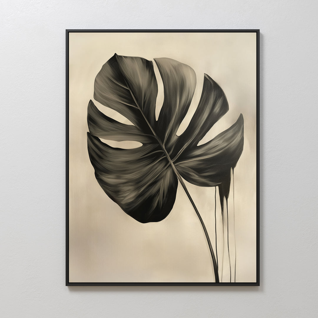 The Monstera Abstract Canvas Art