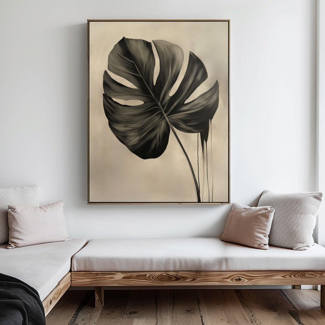 The Monstera Abstract Canvas Art