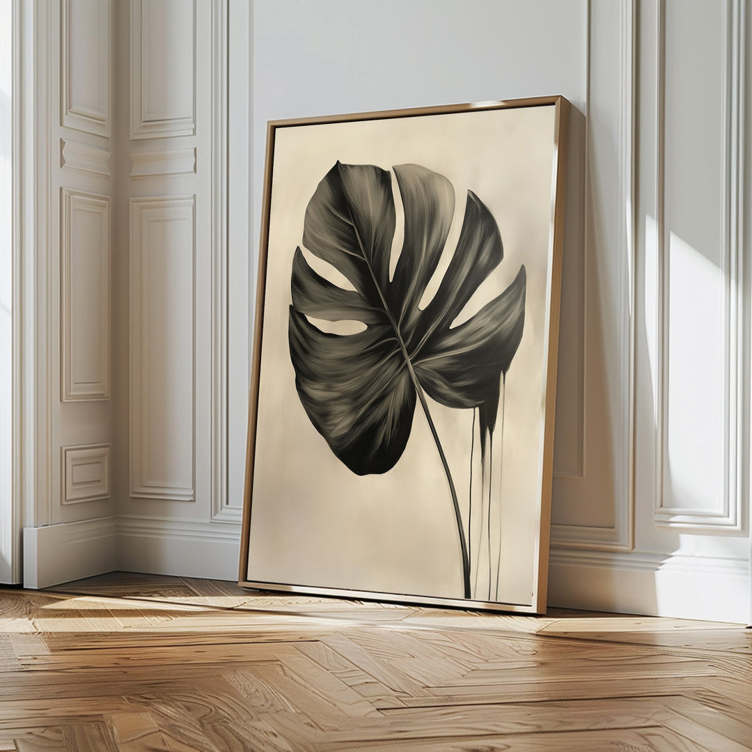 The Monstera Abstract Canvas Art