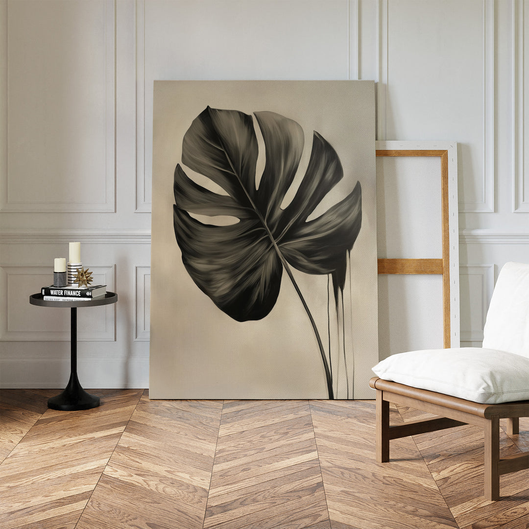 The Monstera Abstract Canvas Art