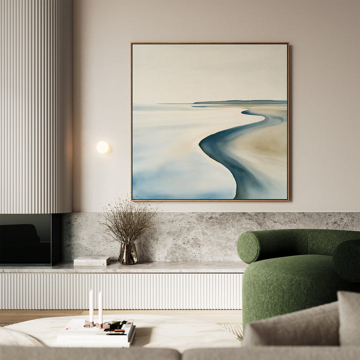 Serene Coastline Canvas Art