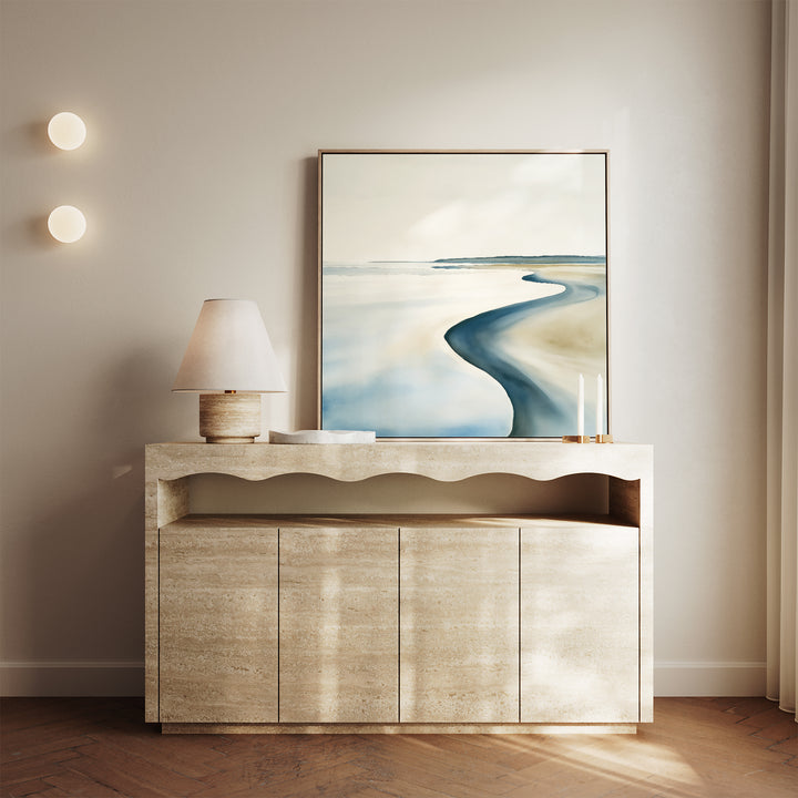 Serene Coastline Canvas Art