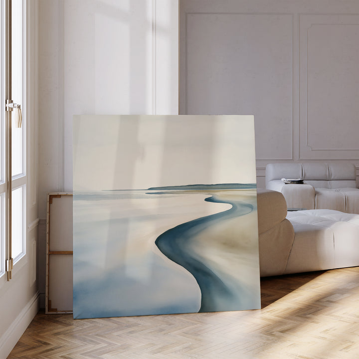 Serene Coastline Canvas Art