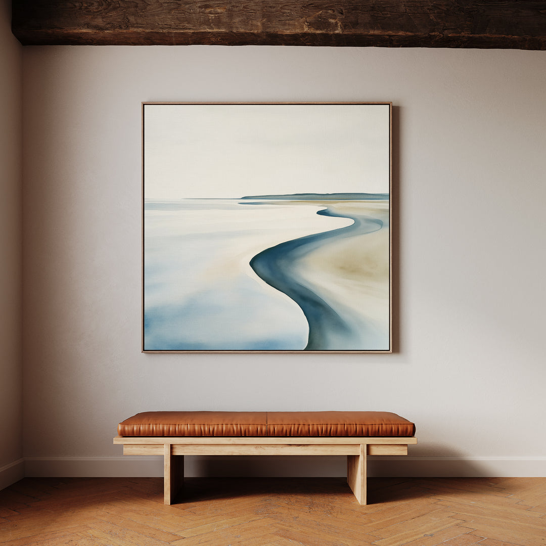 Serene Coastline Canvas Art