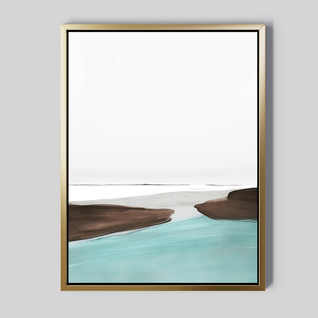 Tranquil Waters Abstract Canvas Art