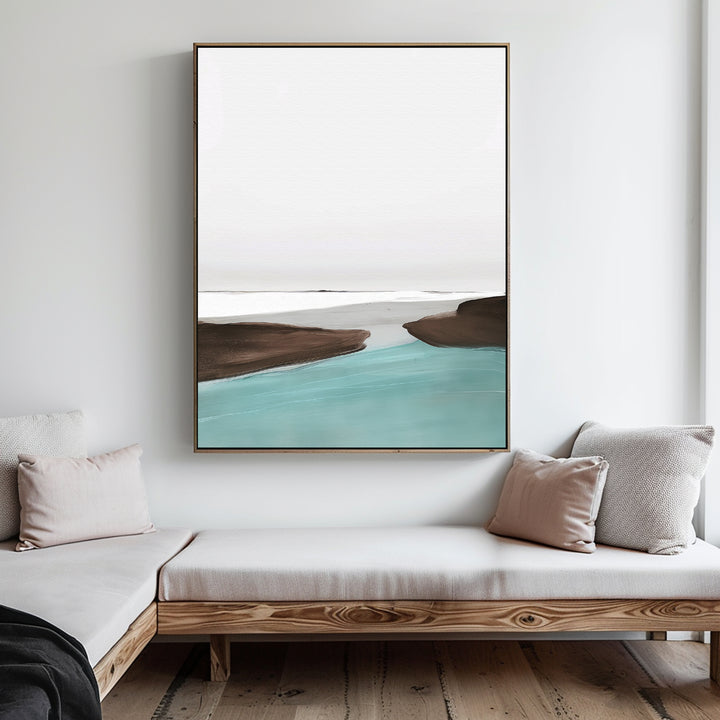 Tranquil Waters Abstract Canvas Art