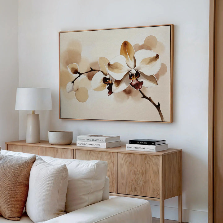 Vanilla Bloom Canvas Art