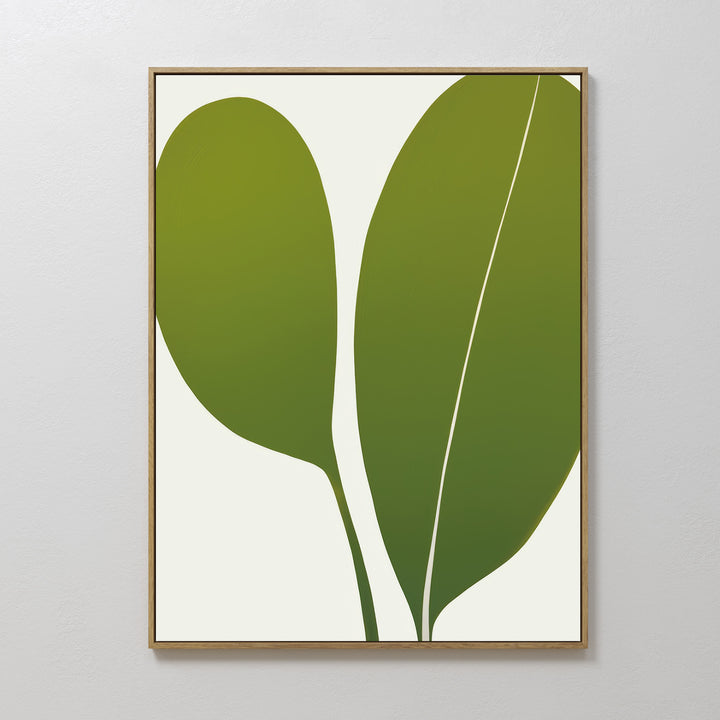 Verdant Duo Abstract Canvas Art